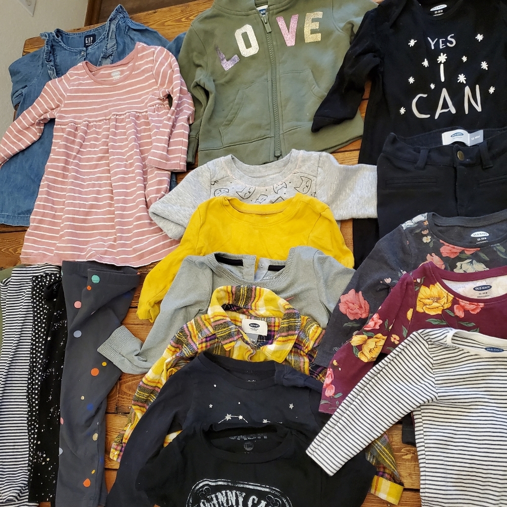 Toddler girl fall clothes bundle